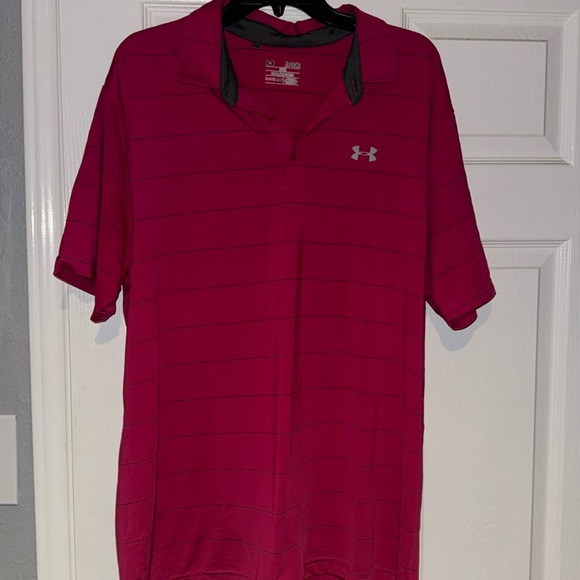 Under Armour Pink Polo - Picture 1 of 2